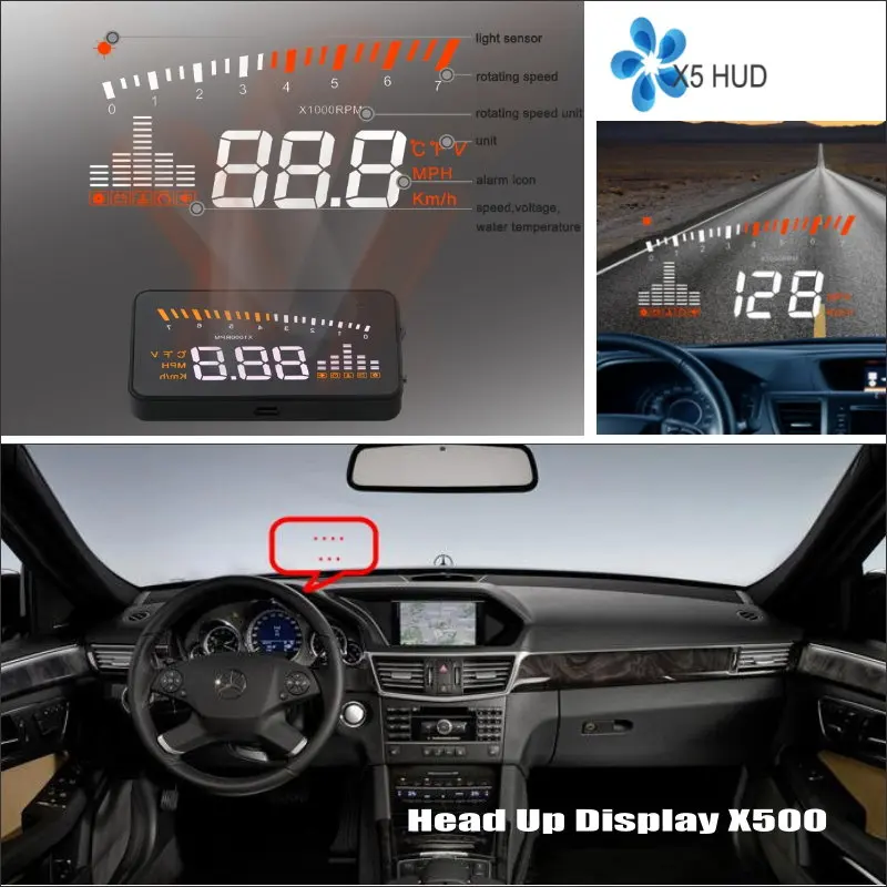 Car HUD Head Up Display For Mercedes Benz CLS Class MB C219 W219 2004-2011 Projector Refkecting Windshield Driving Screen