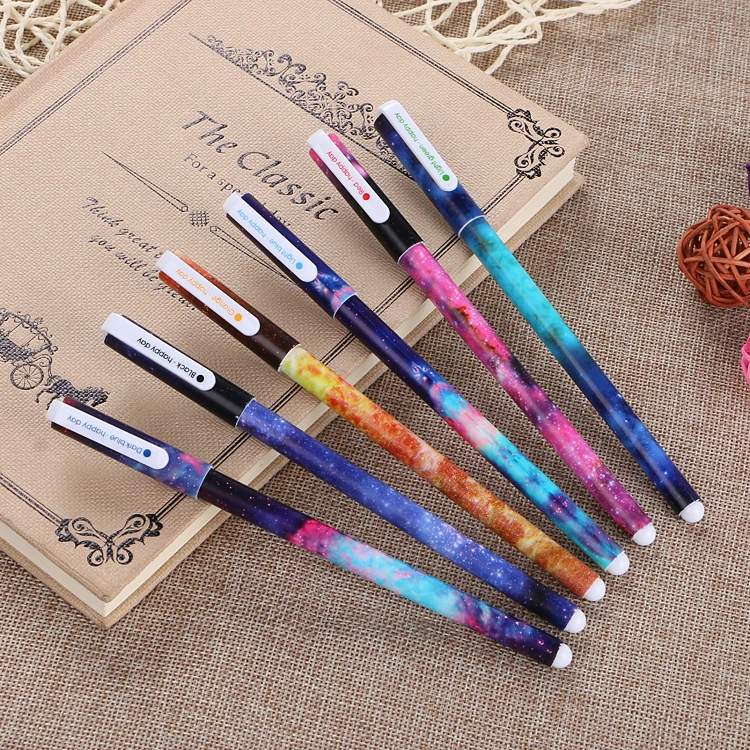 

Japan South Korea stationery cartoon black ink creative small fresh color 6 color pen color