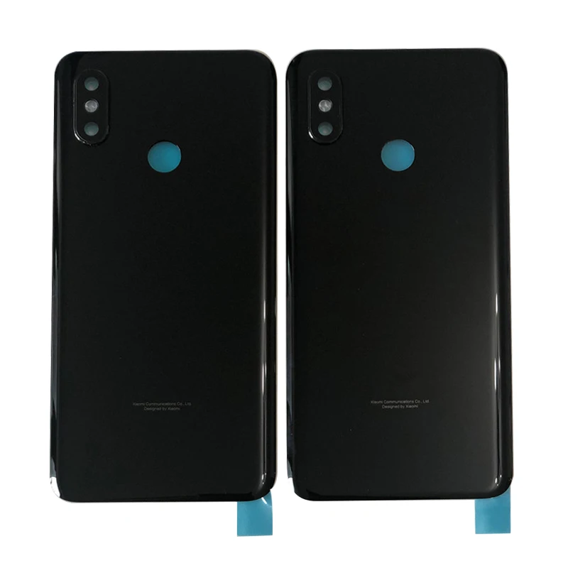 Axisinternational для 6,2" Xiao mi 8 mi 8 mi 8 3D стеклянная задняя крышка для батареи чехол+ Серебристая Рамка для камеры для mi 8 задний корпус