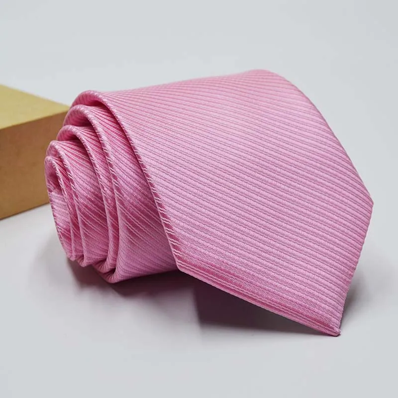 Мужские галстуки однотонные тонкие жаккардовые дизайнерские модные 8 см Съемный