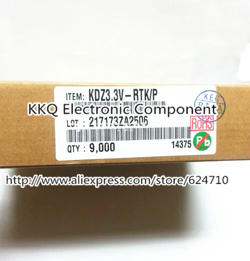 100 ШТ. НОВЫЙ Оригинальный KDZ3.6V KDZ3.6V-RTK 3.6 В 3V6 150 МВт SOD323 SOD-323 СТАБИЛИТРОН ДИОД КРЕМНИЯ