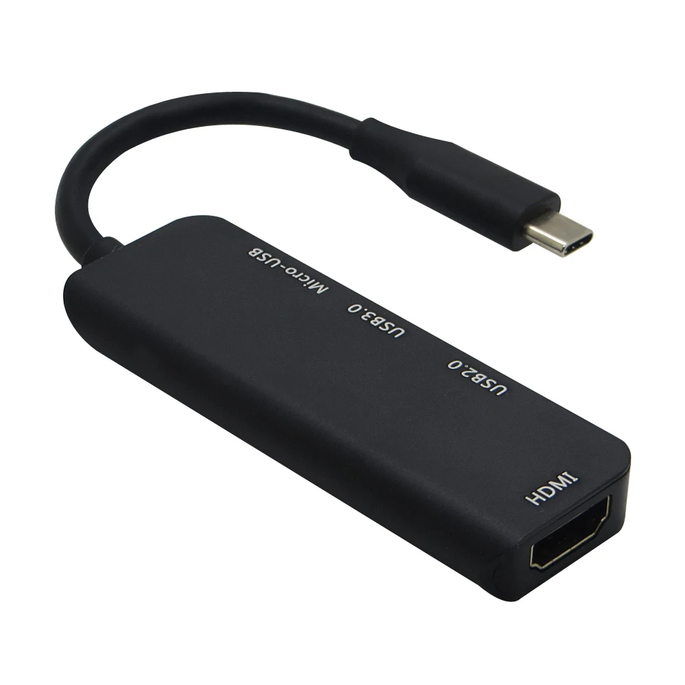 4 в 1 комбинированный концентратор USB 3 типа C для 1080P HDMI Micro адаптер Macbook Samsung S9 S8 NOTE 9