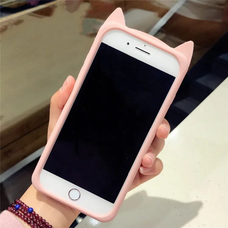 3D милый кот Чехлы для iPhone 5S случае 6 7 SE 8 Plus X Животного Leopard Cat борода силиконовый