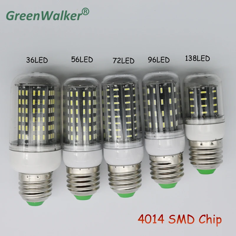 1 шт. высокий световой поток 4014 SMD светодиодный лампы Лампы Кукуруза e27 110 В 220 пятно
