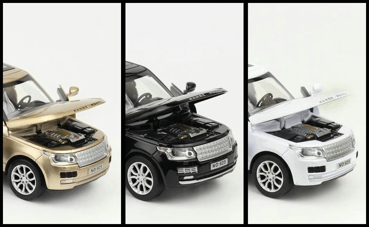 1:32 Range Rover SUV Игрушечная модель автомобиля из сплава, детские игрушки, коллекция подарков, внедорожник для детей, 6 открытых дверей