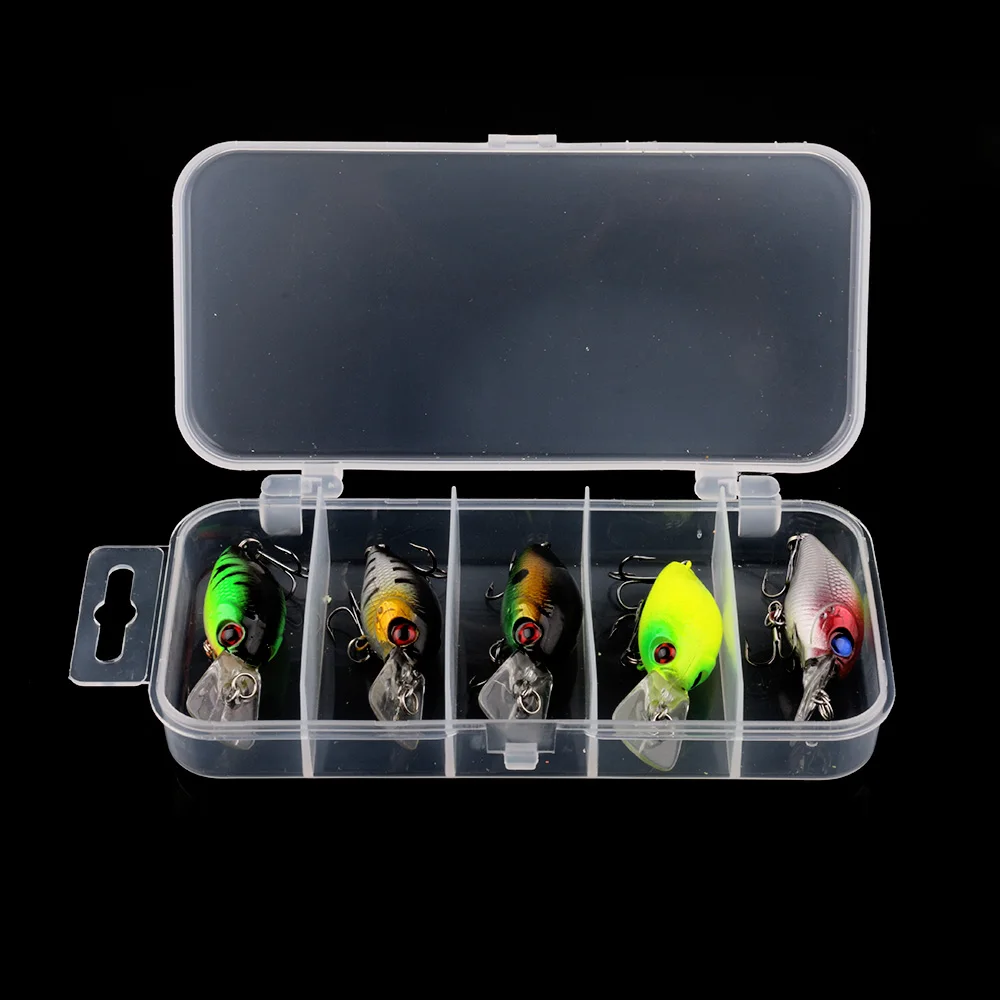HENGJIA 5 шт. 4 2 г рыболовная приманка комплект плавающая на пескаря Isca Crankbait Pesca джиг