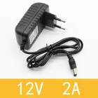 1 шт. 12V2A AC 100 в-240 в конвертер адаптер DC 12 В 2A 2000ма источник питания EU US UK AU вилка 5,5 мм x 2,1-2,5 мм для Светодиодный CCTV