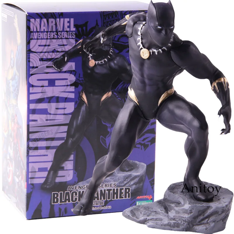 Фигурка Marvel, Мстители, Черная пантера, Kotobukiya Artfx, статуя, 1/10 масштаб, предварительно окрашенная модель, набор, ПВХ, Коллекционная модель, Figur