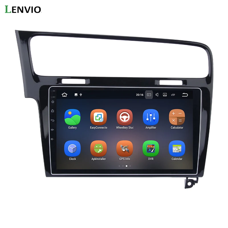 Автомобильный DVD плеер Lenvio 2 Гб ОЗУ Android 7 1 GPS навигация для VW Volkswagen GOLF 2013 2014 2015 2016