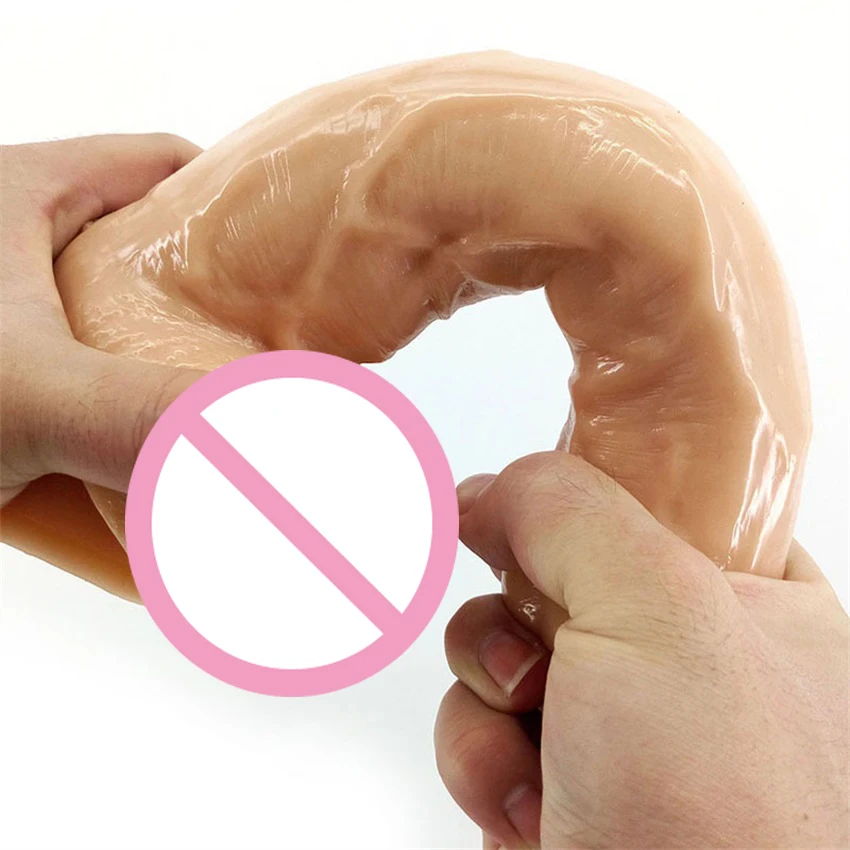 MLSice Реалистический Пенис с крайней плотью большой сильный член всасывания для