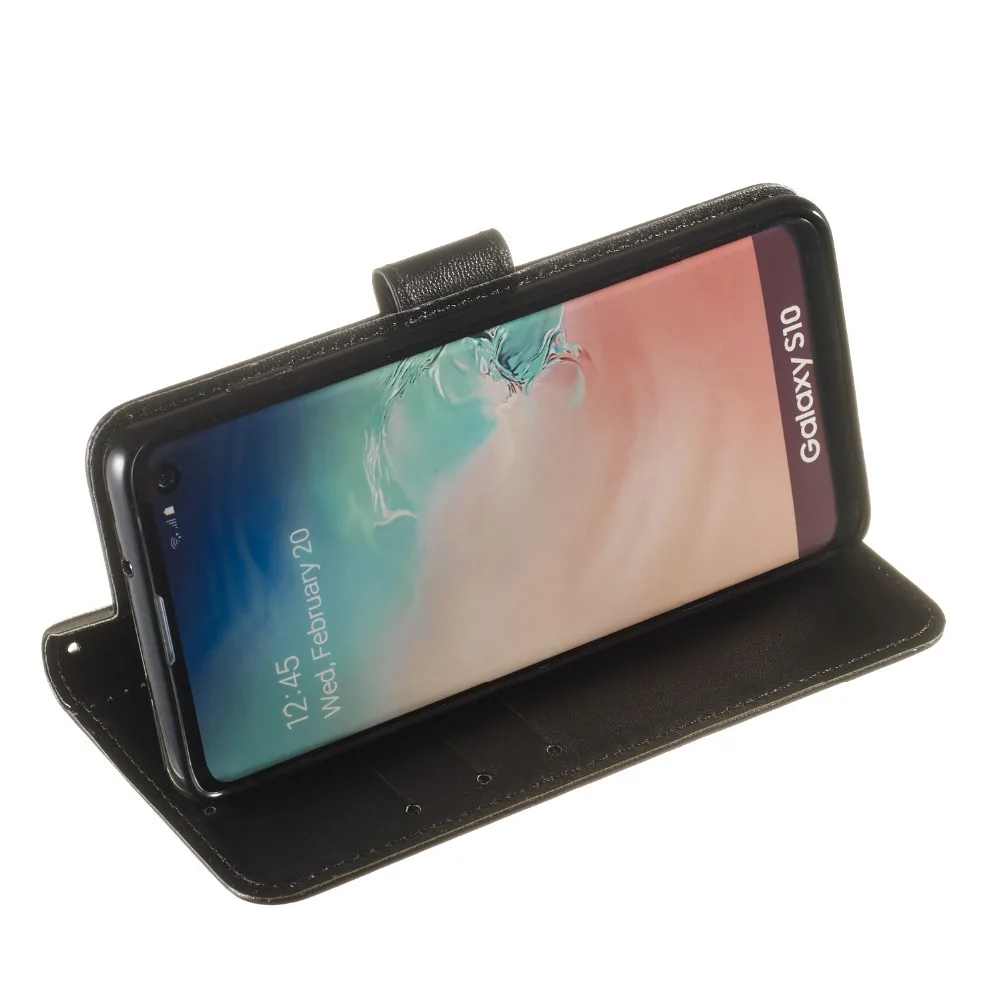 Роскошный чехол кошелек для Samsung Galaxy S3 S4 S5 S6 S7 edge S8 S9 S10 Plus S10E флип с подставкой и