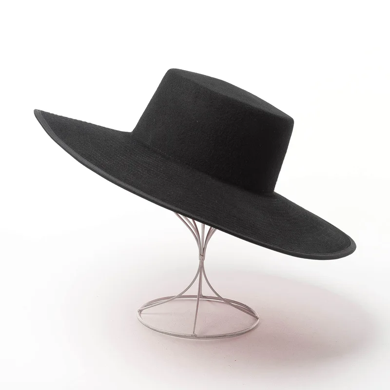 Осенне зимняя Новая двухслойная подходящая цветная шерстяная шапка с плоским