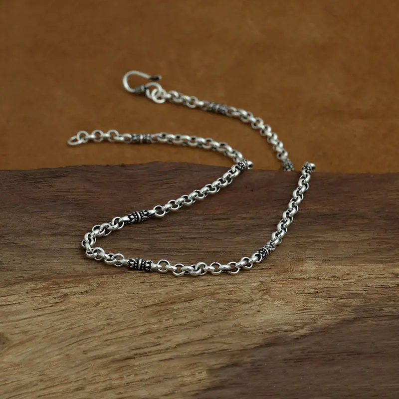 MAYONES 4mm100% Real 925 Sterling Silver Chains Chokers Necklaces for Men Accessories 45-80cm Long Thai Silve Jewelry | Украшения и