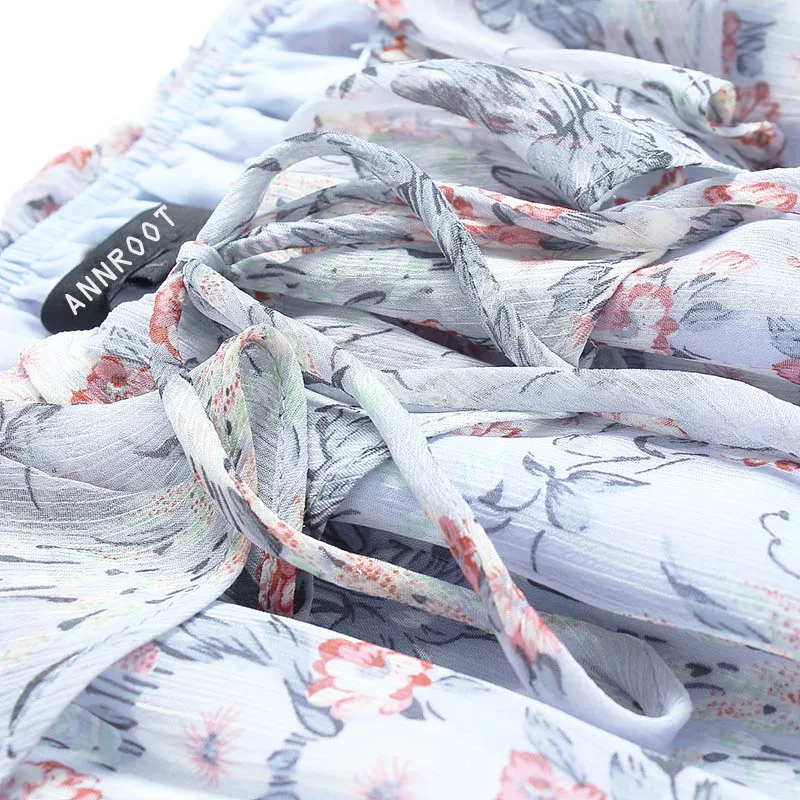 Annroot женская одежда Лето 2017 г. пикантные пляжное платье Мода чешского Стиль ретро