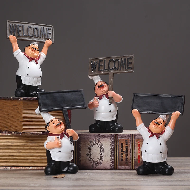Декоративная скульптура в американском стиле для повара декор ресторана кухни