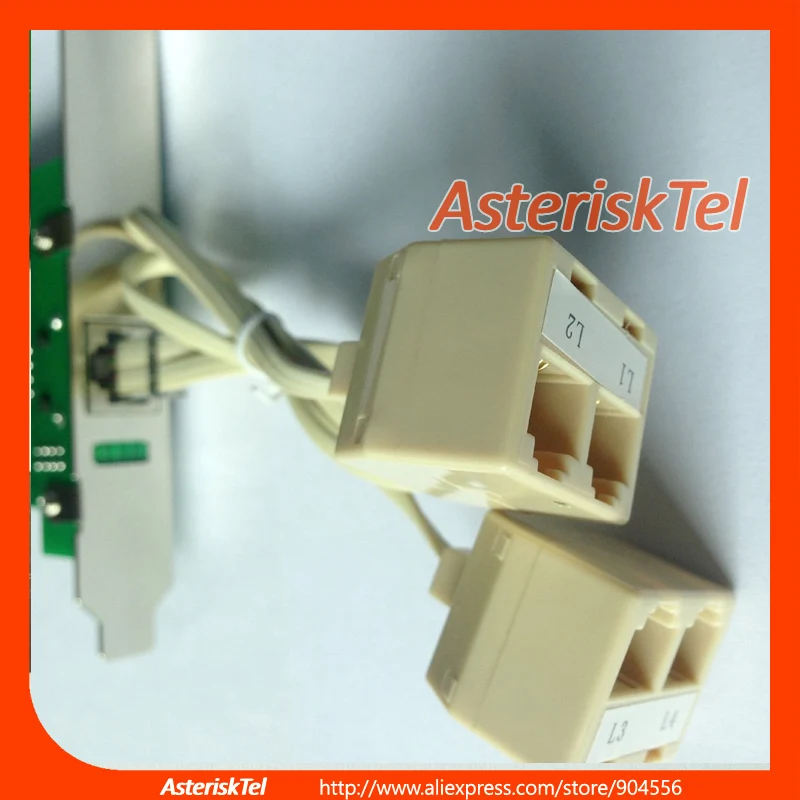 Карта карта памяти Asterisk 4 порт FXS/FXO с низким профилем для 2U поддерживает Issabel freepbx