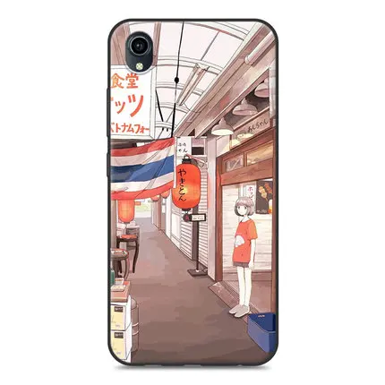 A9 ДЛЯ vivo Y91 Y91C чехол vivo Y91 Drop-proof анти-капля Матовый Мягкий ТПУ силиконовый чехол HD цветочный узор для девочки ЧЕХОЛ ДЛЯ vivo Y91 C - Цвет: A9