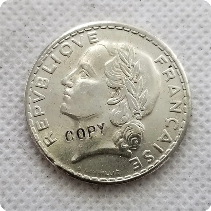 1936 1937 1939 Франция 5 франков никелевая монета копия памятных монет-копия монет
