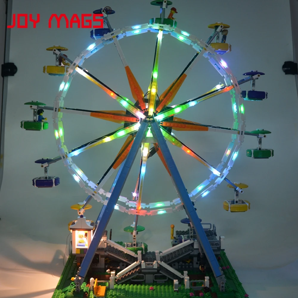 Комплект со светильник кой JOY MAGS для 10247 City Street колесо обозрения Совместимо с 15012