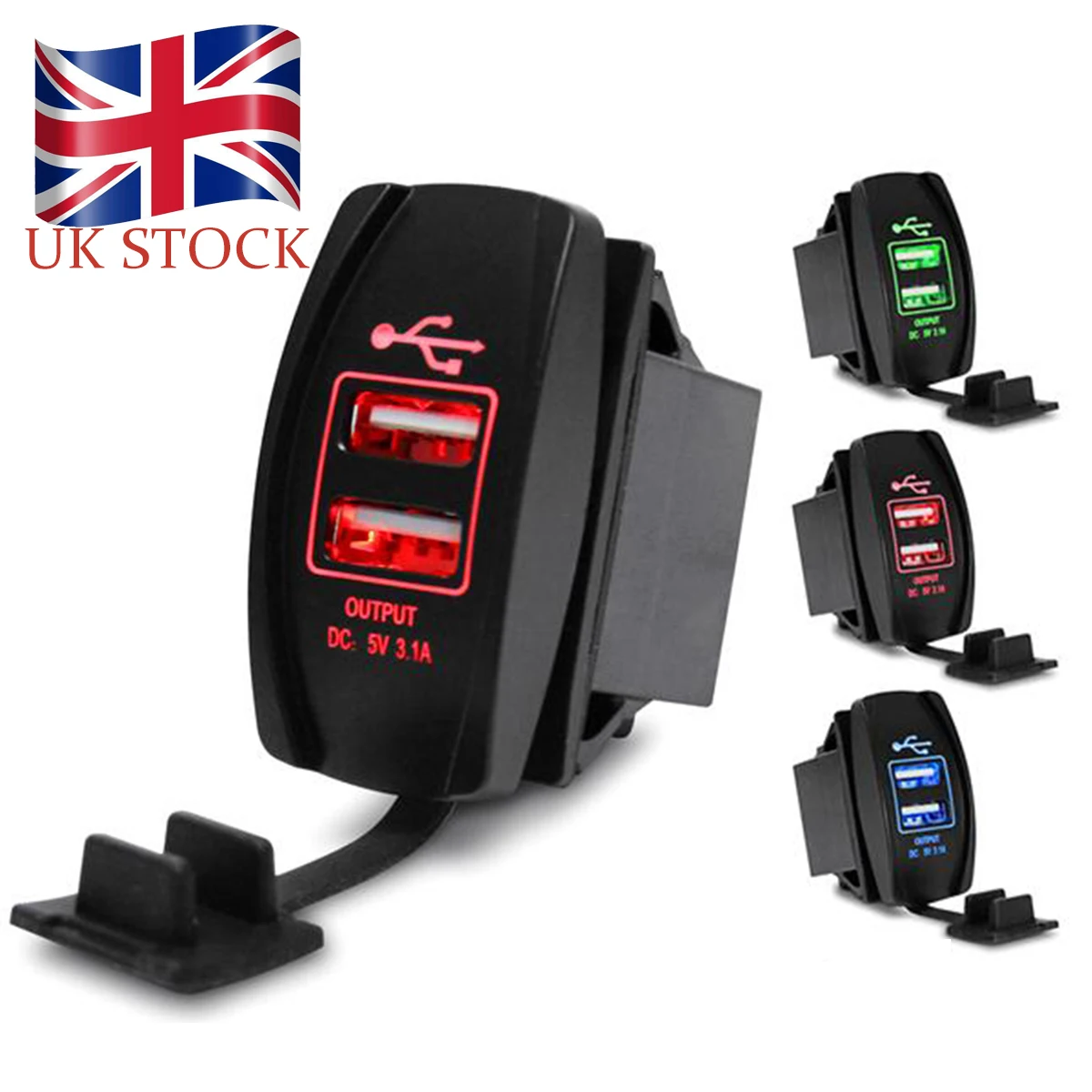 SOONHUA Универсальный светодиодный двухпортовый 2 USB 5V 3.1A автомобильное зарядное устройство гнездо адаптера питание прикуриватель автомобильные зарядные устройства