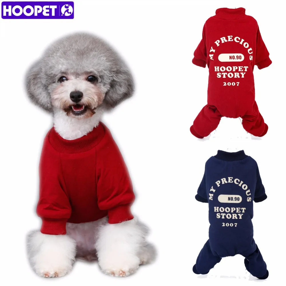 HOOPET зима теплая собака кошка одежда свитер с флисовой подкладкой четыре