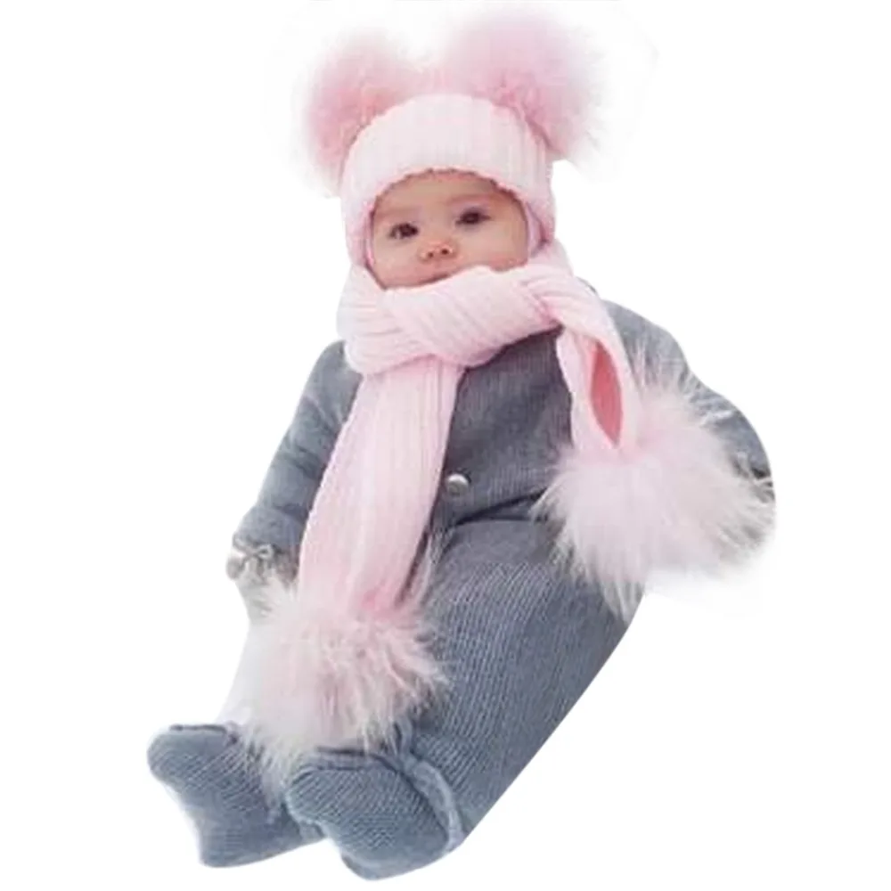 Детские шапочки для взрослых двойной помпон с искуственным мехом шапка зимние