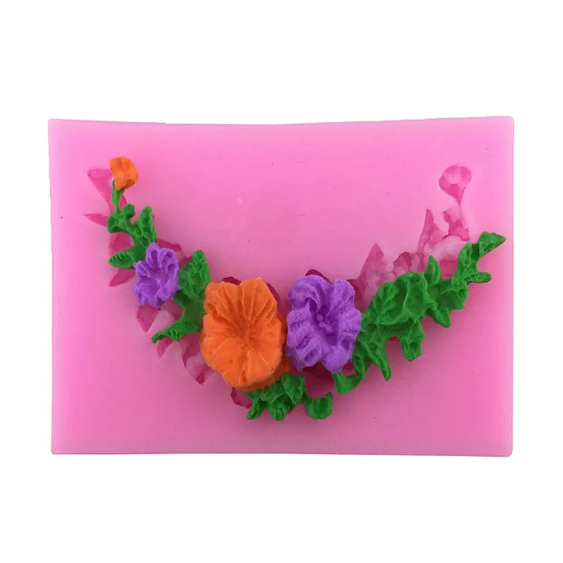 1 шт. новые силиконовые формы для торта в форме цветов форма помадки желе конфета
