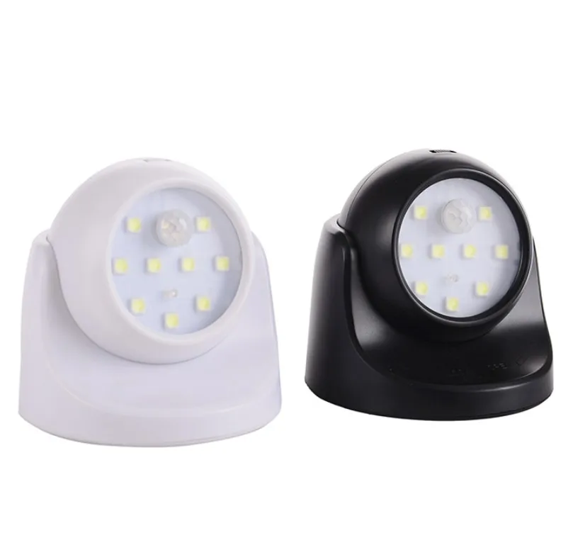 

9LED dual sensor light control human body induction energy saving lamp 360 degree rotation automatic induction night light