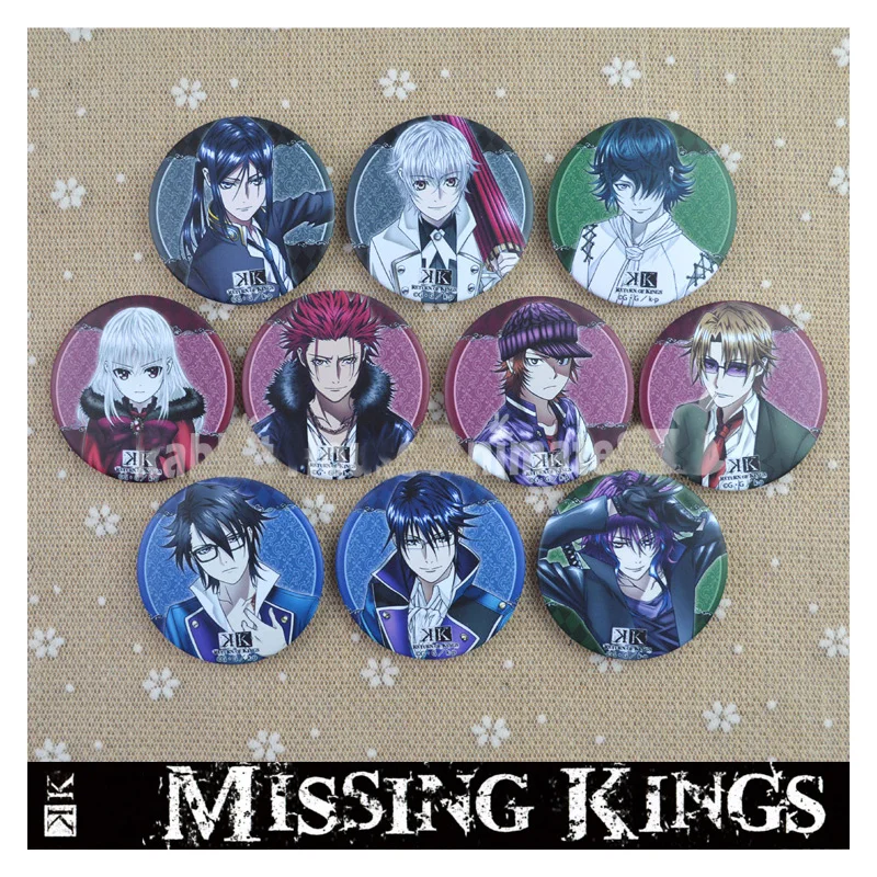 10 шт./набор броши-значки в стиле аниме Возвращение королей