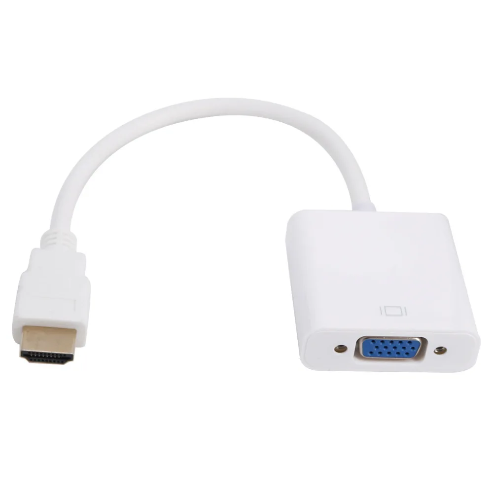 no power no audio SeenDa HDMI к VGA Кабель-адаптер 1080P папа к Famale с аудио кабелем для HD ТВ xbox PS3 PS4 ноутбук ТВ коробка - Цвет: no power no audio