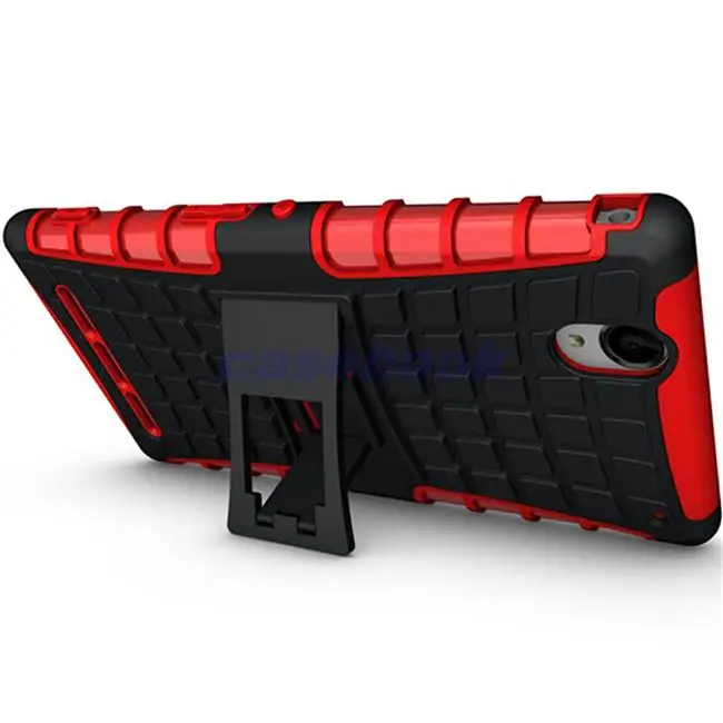 ZJ Для Xperia T2 Ультра Случае Heavy Duty Сильный Силиконовый Чехол Sony Ultra Стенд Броня