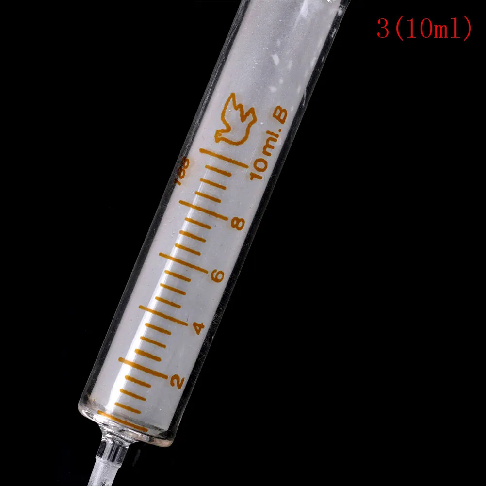10ml 2 мл 5 мл 10 мл 20 мл стеклянный шприц инжектор пробоотборник дозирования с чернилами химической медицины - Цвет: 10ml
