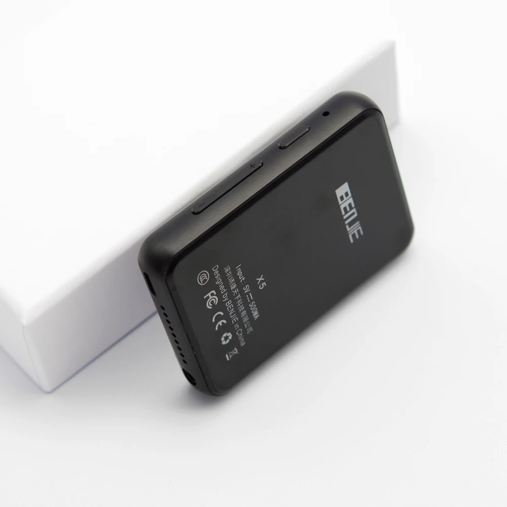 Bluetooth 5,0 MP3 плеер BENJIE-X5 2,5 дюймов полный сенсорный экран 16 Гб HiFi портативный аудио Walkman с FM MP3 музыкальный плеер