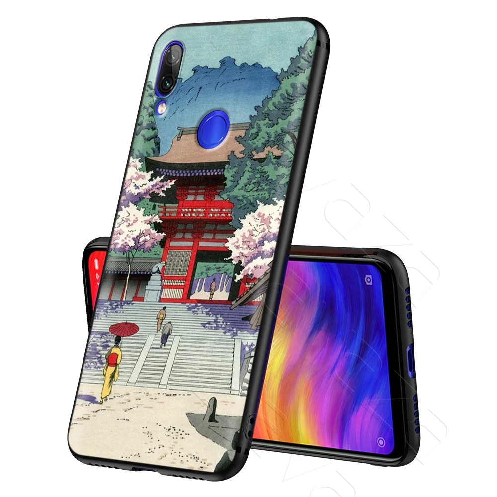 Lavaza Japanese Crane Fuji Mountain Wave Case for Xiaomi Redmi Note 4A 4X 5 5A 6 6A 7 S2 Pro Go Prime Plus |