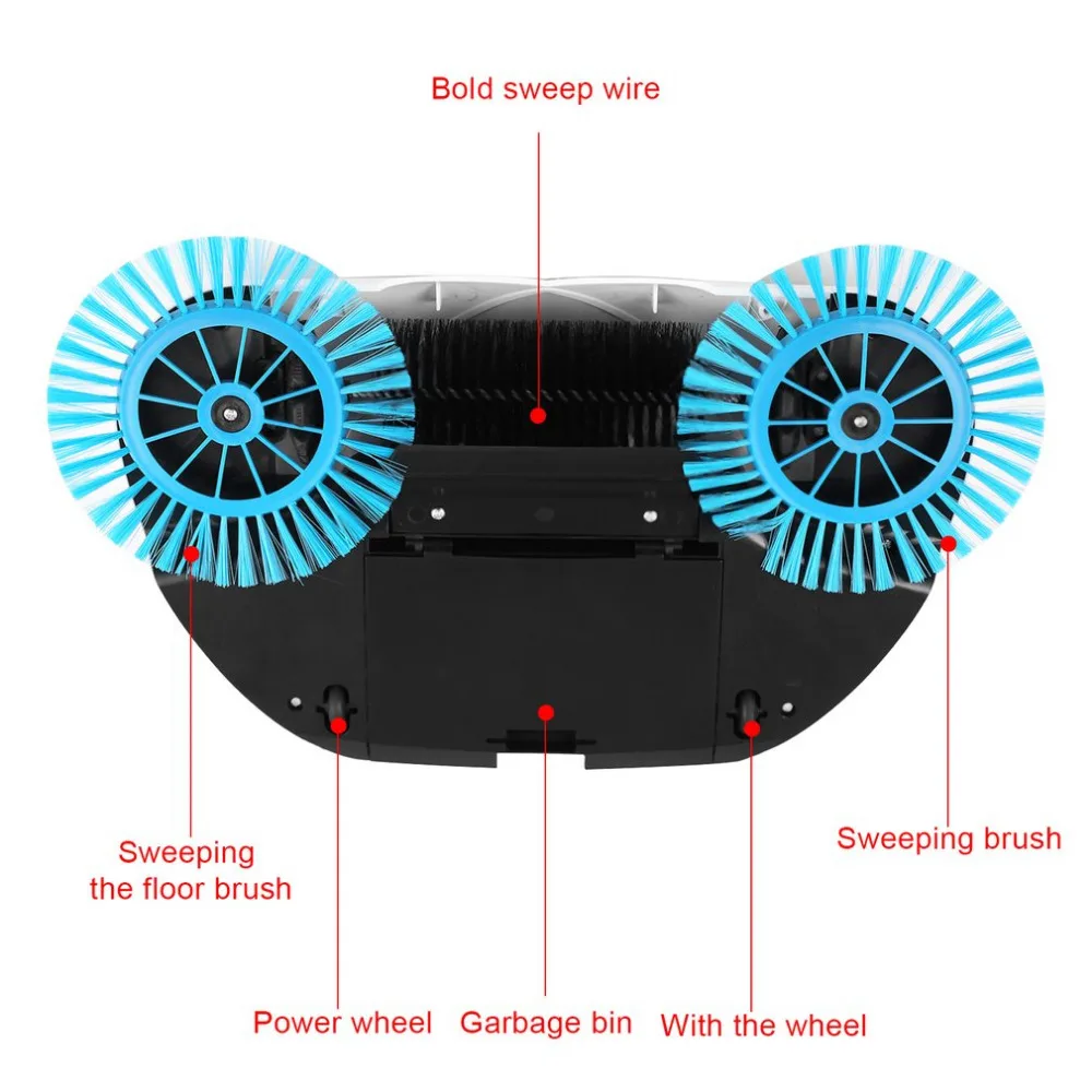 Портативная подметальная машина толкающий Тип волшебный спин Метла Совок ручной