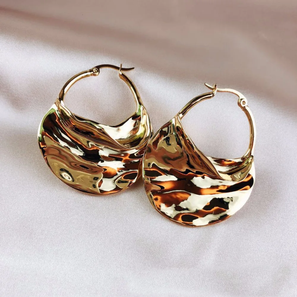 Эмаль CC Exaggrate большая серьга Kolczyki Kupe Joyas золотой белый синий 3 цвета букле Oreille Oorbel ohrrrringe бижутерия для женщин