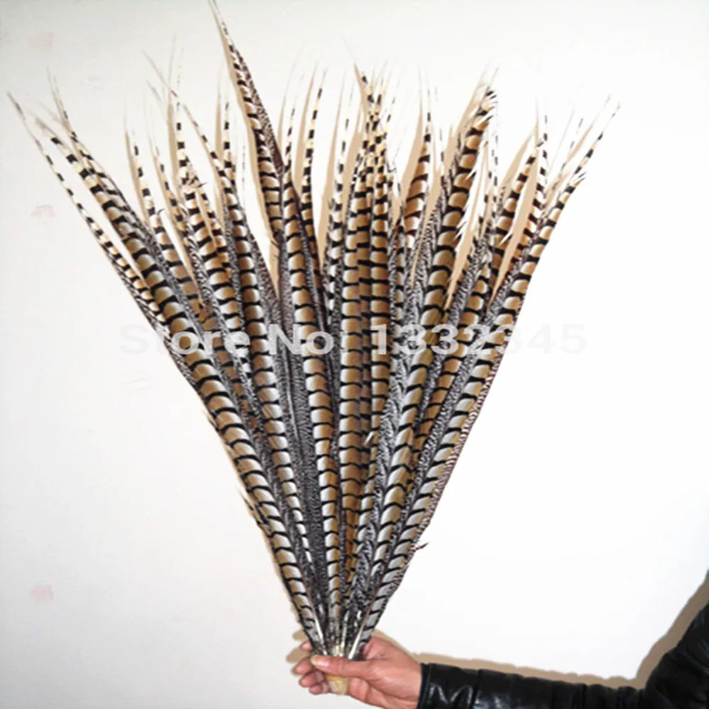 

Ms.100 шт 80-90 см 30-35 дюймов натуральный цвет danceing фазан перо из хвоста фазана