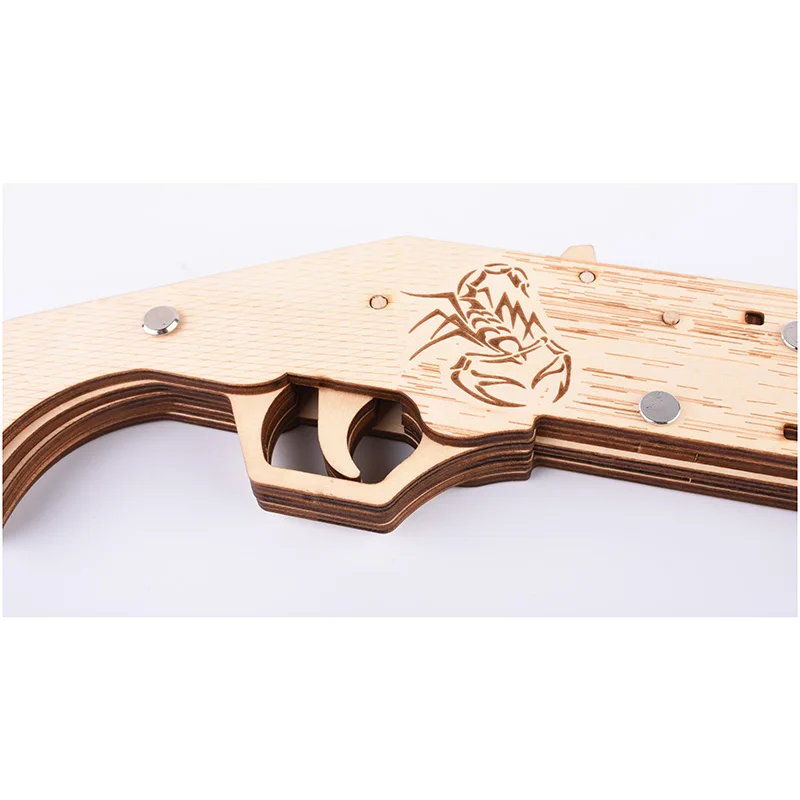 3D деревянные детские игрушки-пазлы Mossberg дробовик головоломка игрушки модель резиновый браслет "сделай сам" пистолет деревянные игрушки для детей