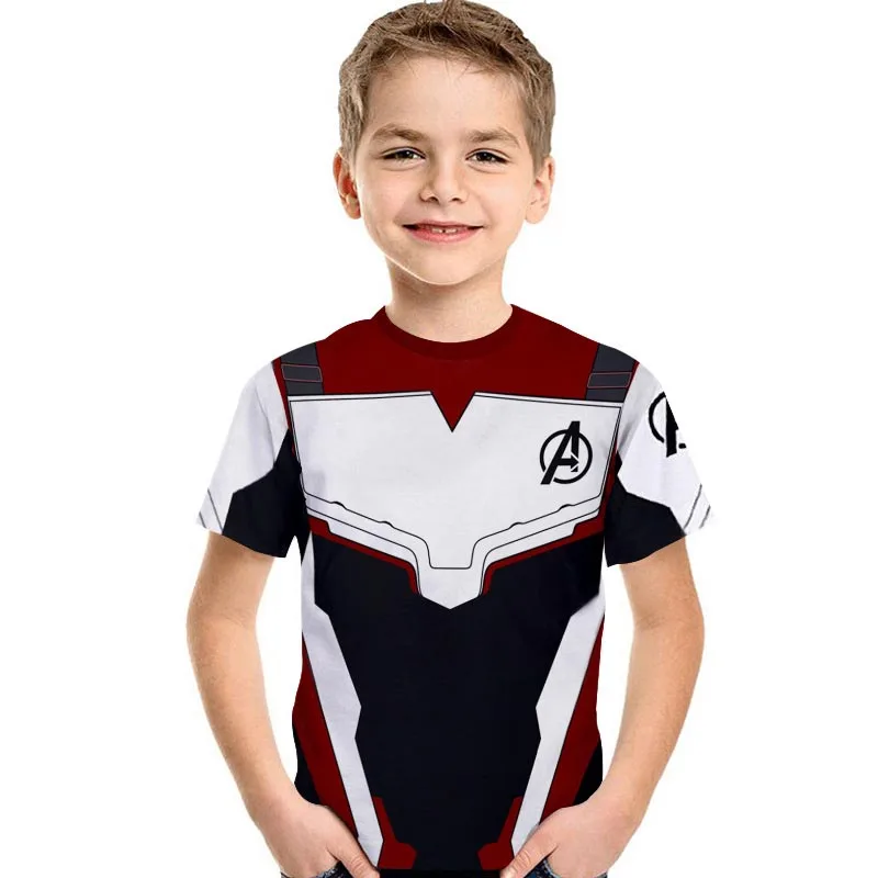 Hot Avengers: Endgame Quantum Warfare Youth T-shirt Super Hero Boys Girls Children's Wear Concept T-Shirt costume Free shopping | Детская