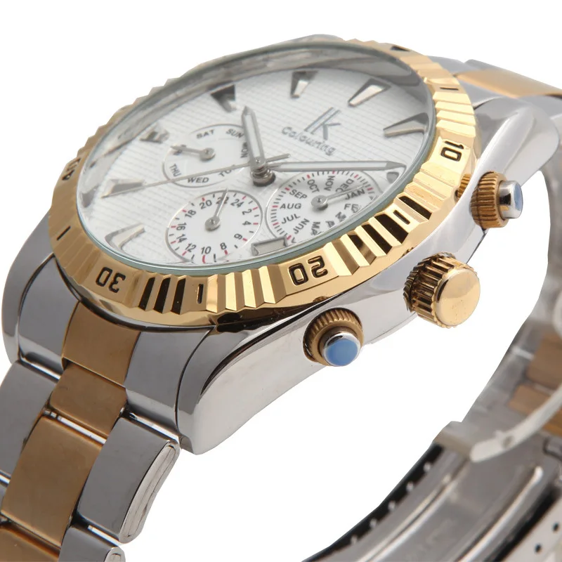 Luxury Watch Men Gold Automatic Mechanical Watches IK colouring Brand Business Wristwatch Male Clock Relogio Masculino | Наручные часы