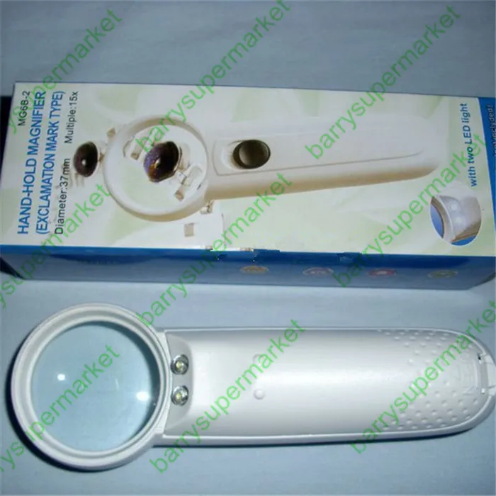 10 шт. ручной 10X лупа для чтения светодиодный светодиодной подсветкой |