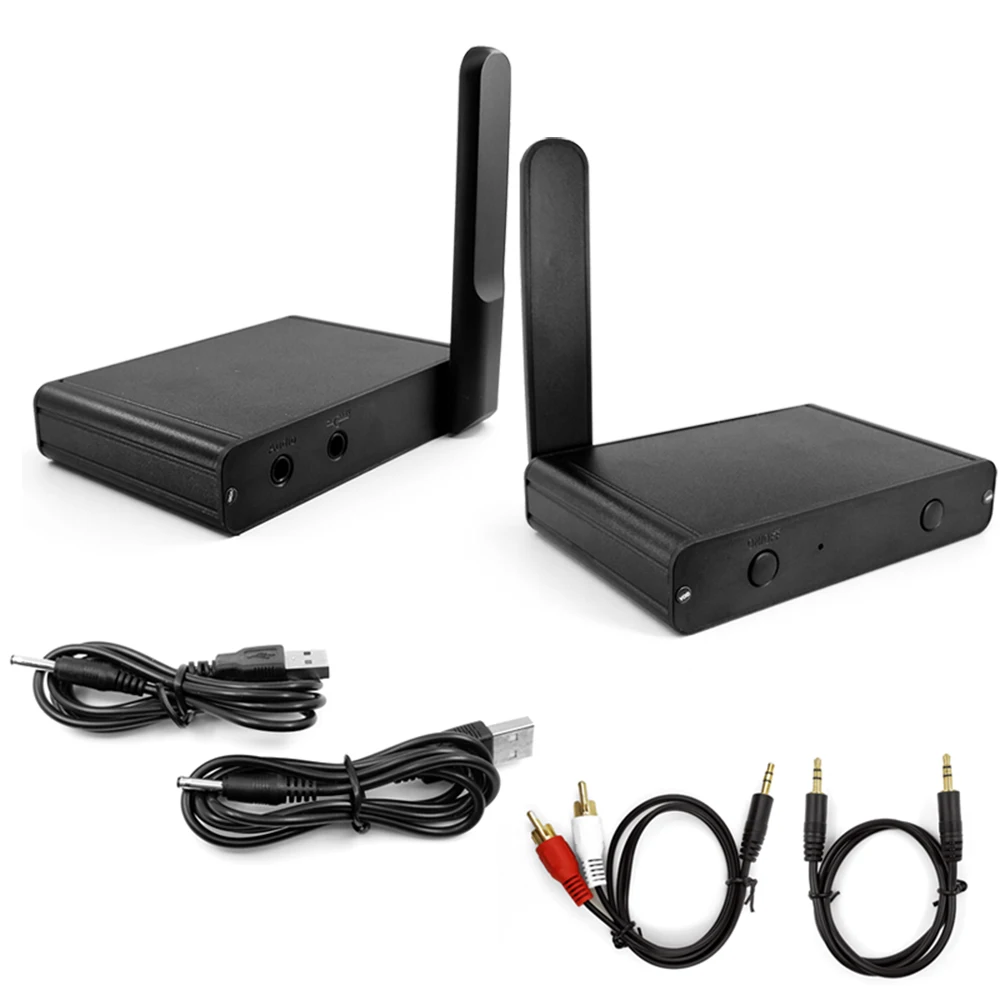 

2.4G Hi-Fi Wireless Audio Transceiver Digital Stereo Audio Music Sender Transmitter + Receiver Set for Phone Computer