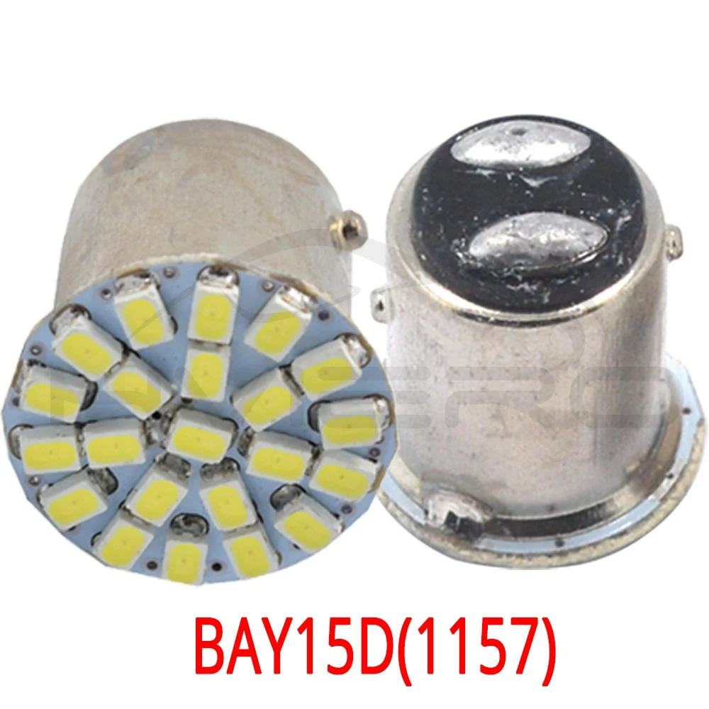 2X 1157 BAY15D 1156 BA15S 22SMD Белый Автомобильный светодиодный светильник с поворотом
