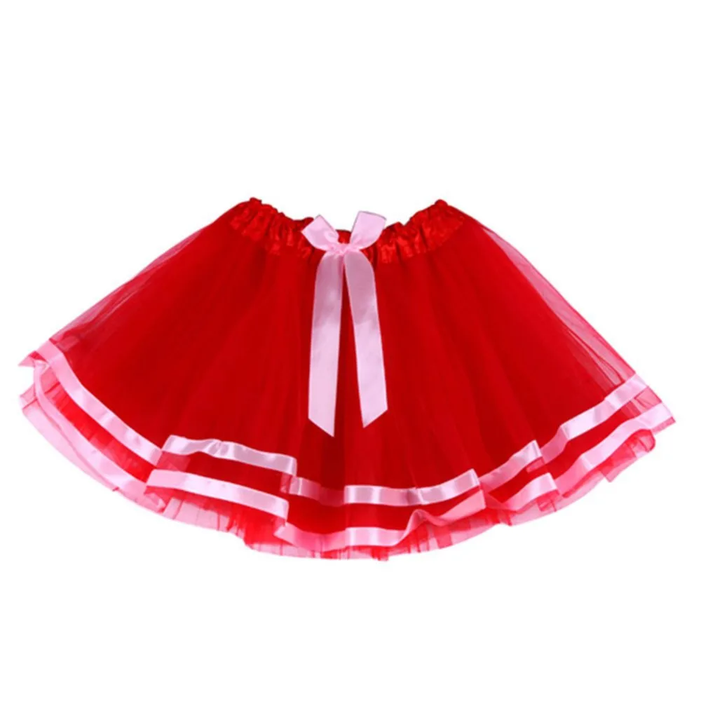 Многослойная детская короткая юбка для маленьких девочек фатиновая пачка