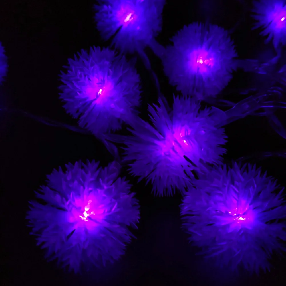 2017 Снежный Ком Многоцветная СВЕТОДИОДНАЯ Строка Хлопья Снега Огни Аккумулятор