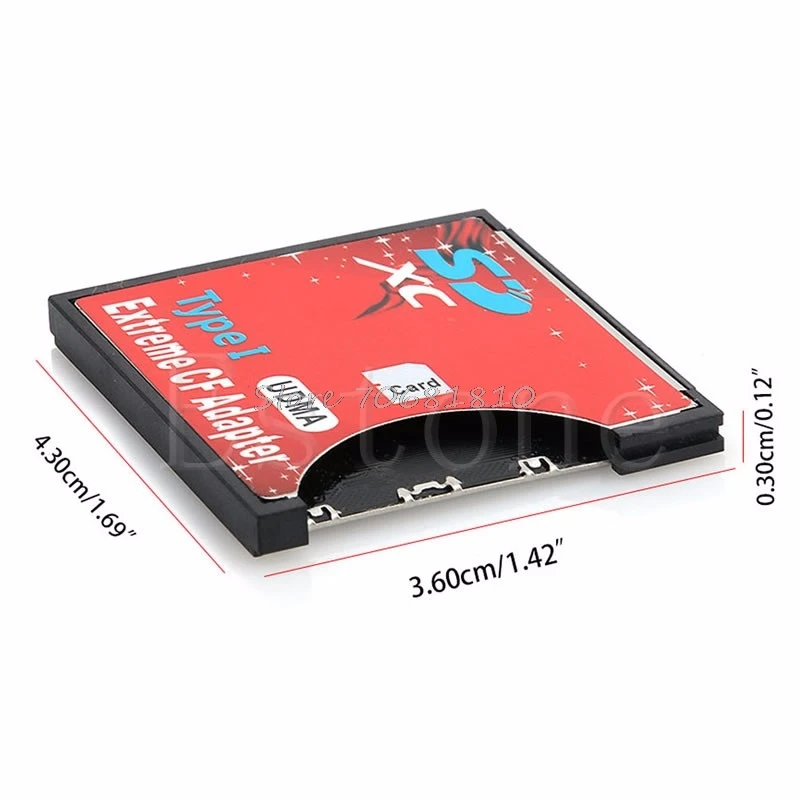 Скорость SDXC SDHC SD для CF Compact Flash карта памяти ридер адаптер тип I Высокая Прямая поставка