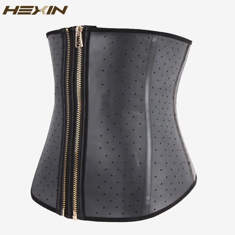 HEXIN, двойная молния, Корректирующее белье для тела, корсет под грудь, стальная кость, корсет для талии, корсет, латексный пояс, тонкий пояс, резиновое Корректирующее белье