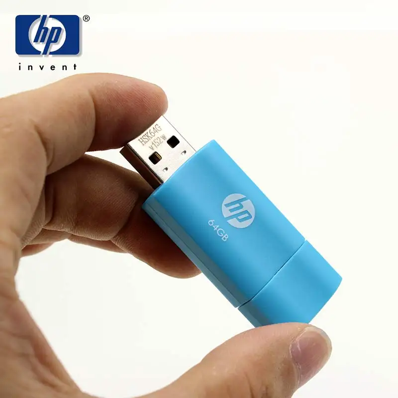 Флешка hp USB 16 ГБ 32 64 V152W флеш накопитель флешка мини usb синий Кле память диск U диск|u