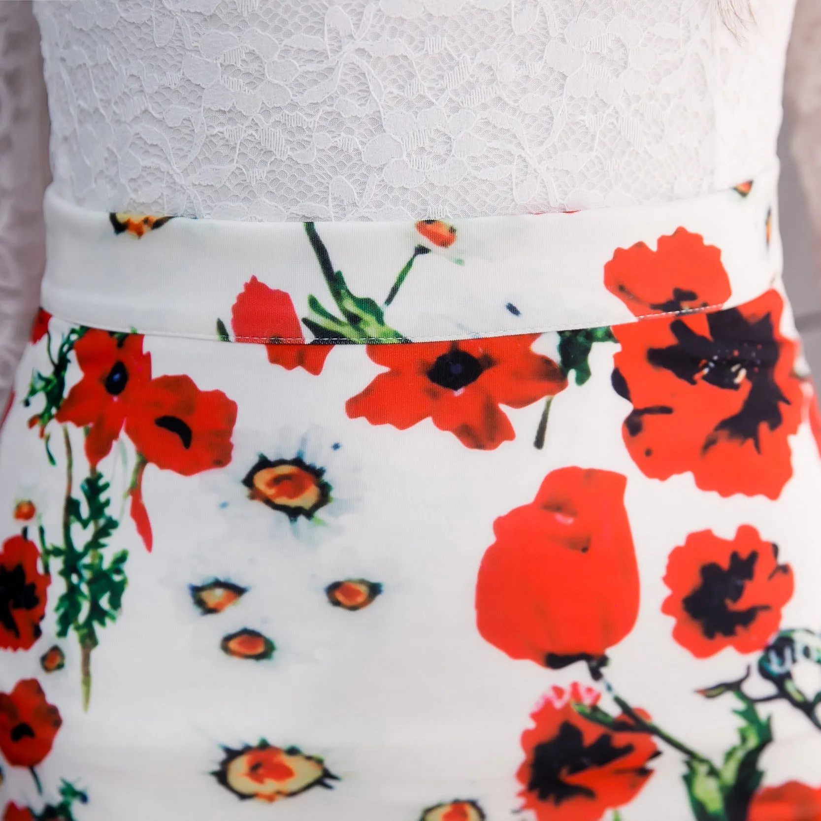 Новые летние 2017 из органической кожи Модные Цветочные офис миди юбки с принтом