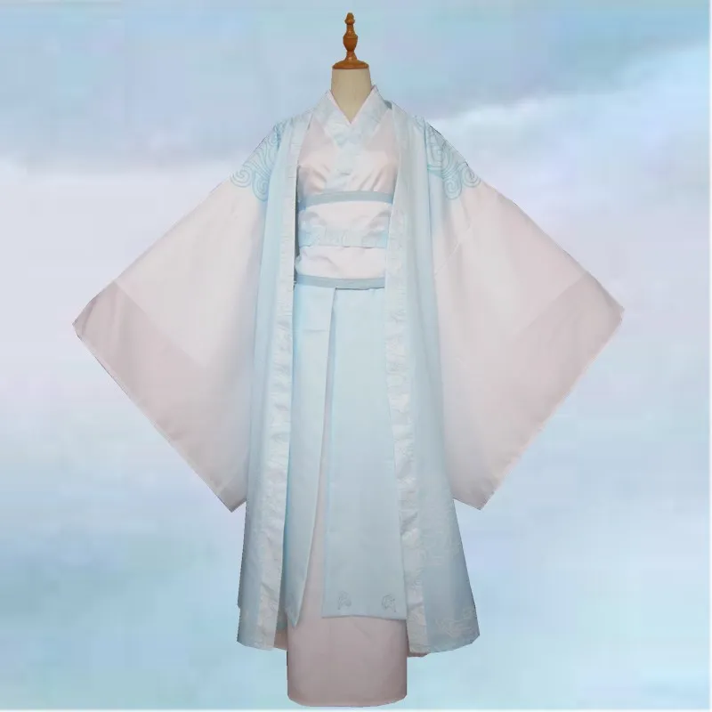 Lan Wangji Lan Wangji Lan Zhan, косплей, гроссмейстер демонического культивирования, костюм для косплея, Wei Wuxian Mo Dao Zu Shi Mo Xuanyu, мужской костюм - Цвет: Lan Wangji